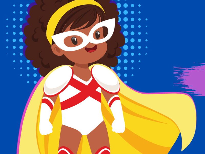 Superhero Run Graphic